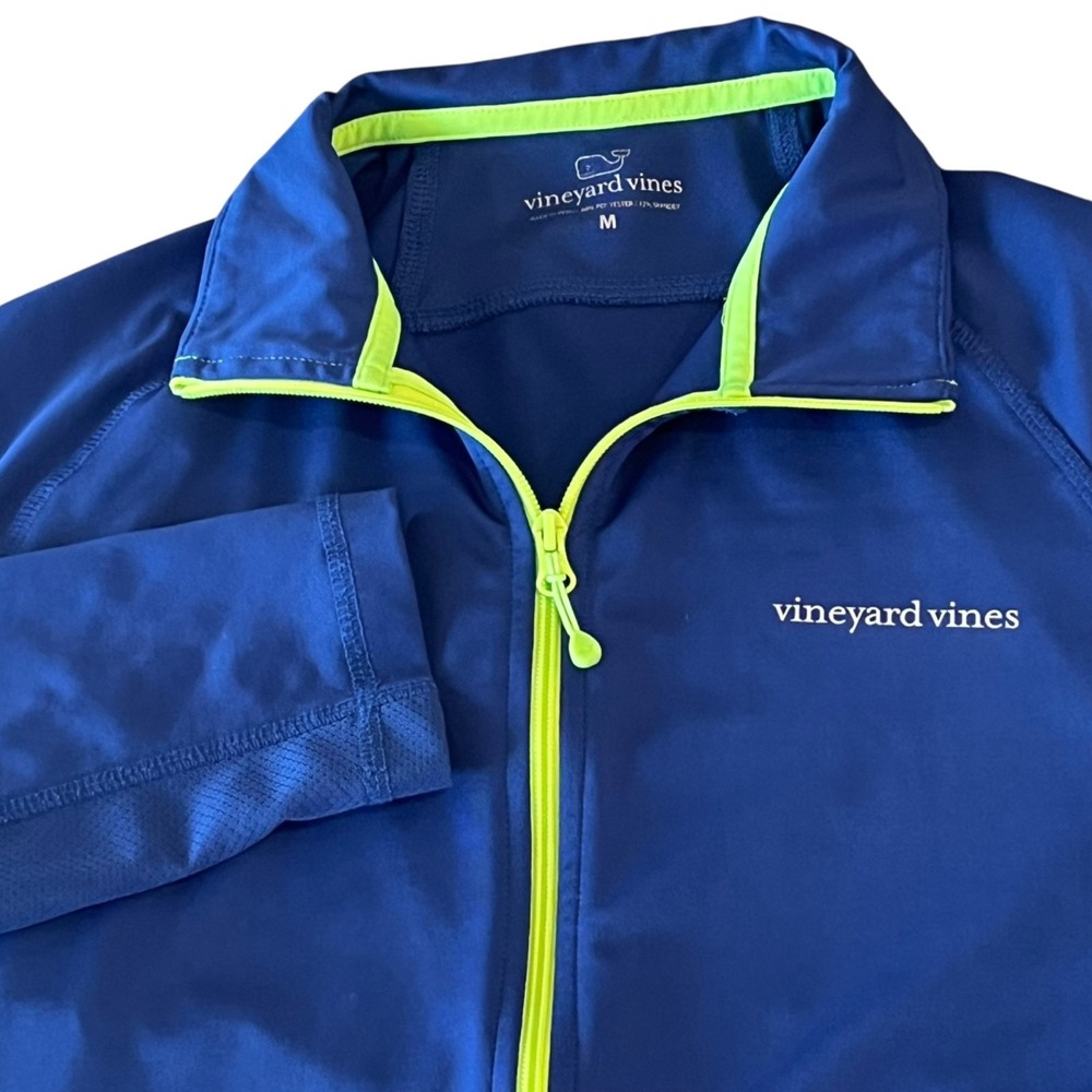 Vineyard Vines Performance Full Zip Jacket Mens Medium Royal Blue